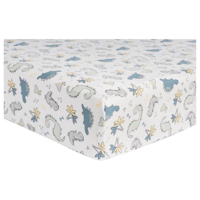 Trend Lab Flannel Fitted Crib Sheet - Little Dinos, 3 of 7