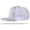 Nertpow Baseball Cap, Snapback Trucker Hat for Men & Women with American Flag and Adjustable, Breathable Mesh, Flat Bill Hats - 4 of 4
