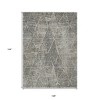 Gray Beige And Black Geometric Washable Indoor Outdoor Area Rug - 3 of 4
