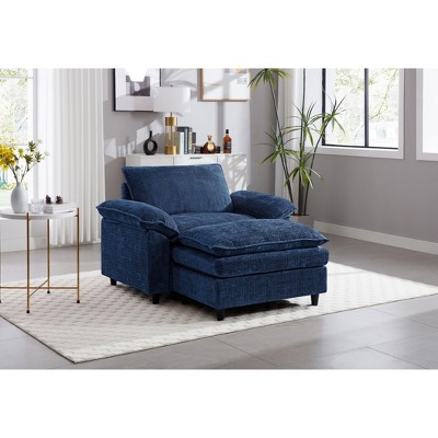 NicBex Couches for Living Room Oversized Single Sofa Couch Accent Chair Lounge Chair Upholstered Armchair with Removable Footrest for Bedroom