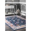 Nuloom Classic Tinted Floral Indoor Area Rug, 4' x 6', Blue - 2 of 4