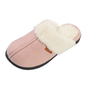 Roxoni Women's Winter House Fuzzy Fluffy Furry Cozy Clog Slipper - 1 of 4