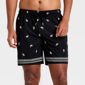 Men's 7'' Swim Trunks with Boxer Brief Liner - Goodfellow & Co™ - 1 of 3