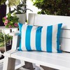 Tramull Horizon Stripe Pillow 14x20 Inches, Indoor Outdoor Decorative Pillow Cover, Water Resistant Solarium Polyester - 2 of 4
