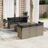 vidaXL Garden Sofa Set Grey PE Rattan Large Modular Garden Sofa Set - 2 of 4