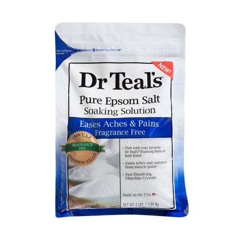 Dr Teal's Unscented Pure Epsom Bath Salt - 4lb - image 1 of 3