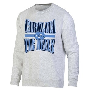 NCAA North Carolina Tar Heels Unisex Ash Crew Fleece Sweatshirt - 1 of 3
