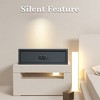 UNISOAR Biometric Fingerprint safe, Slide-Away Leather Wrapped Jewelry Storage Safe, Drawer Safe for Home and Vehicle - 3 of 4