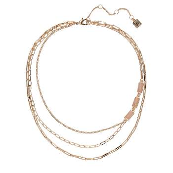 Laundry by Shelli Segal 3 Row Layered Chain Necklace