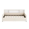 Luxystar Twin size Velvet Upholstered Platform Bed with Storage Shelves and 2 Drawers for Living Room - 3 of 4