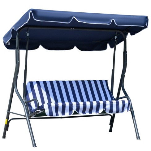 Blue discount canopy swing