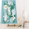 Megan Galante Groovy Floral Shower Curtain Blue - Deny Designs: Abstract Pattern, Microfiber, Machine Washable - image 2 of 2