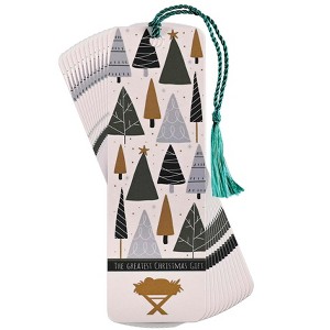 Dickson's Greatest Christmas Gift - His Name Is Jesus - Multicolor 6 x 2 Inch Paper/Tassel Place Holder Bookmark; Package of 12 - 1 of 1