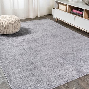 Haze Solid Low-Pile Indoor Area Rug - JONATHAN Y - 1 of 4