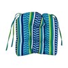 Blazing Needles, 16-inch Spun Polyester Patterned Outdoor U-shaped Tufted Chair Cushions (Set of 4) - 2 of 2