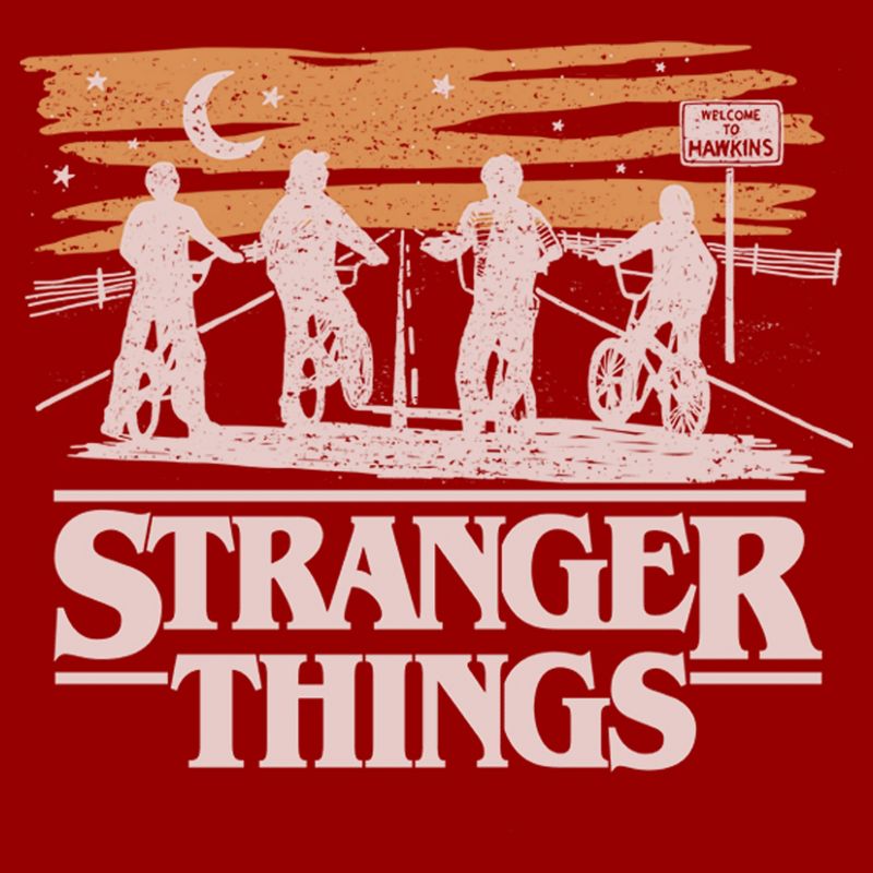 Men's Stranger Things Starry Bike Ride T-Shirt, 2 of 6