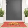 Joy Laforme Pansies in Gold and Coral Welcome Mat - Society6 - 2 of 2