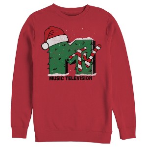 Men's MTV Christmas Monster Logo Sweatshirt - 1 of 3