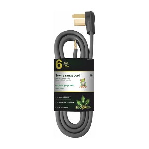 GoGreen Power (GG-27006) 6' 3 Wire Range Cord, 50 Amp - 1 of 4