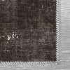 Washable Paisley Area Rug - Vintage Floral Distressed Low Pile Carpet, Non Slip Foldable Rug for Living Room Bedroom Dining Office - 4 of 4