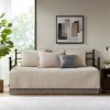 Vynxaria 6-Piece Reversible Scalloped Edge Daybed Cover Set - Cottage Charm, Twin Size - 3 of 4