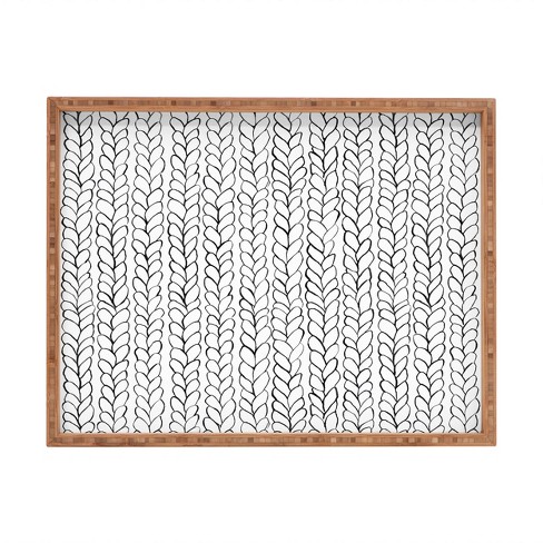 Ninola Design Wool Braids Drawing Bamboo Tray - Deny Designs Target