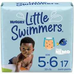 Huggies Little Swimmers Baby Swim Disposable Diapers Size 5-6 - L - 17ct