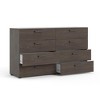 Tvilum Dallas 8 Drawer Double Dresser, Dark Chocolate - 4 of 4