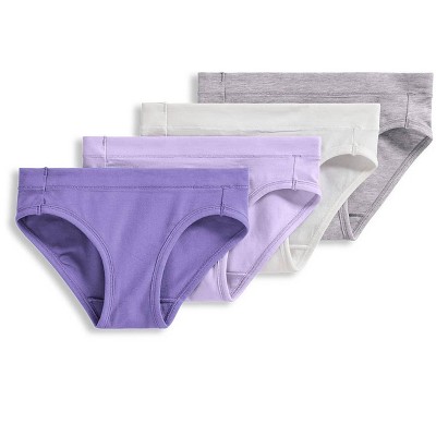 Jockey Girls' Cotton Stretch Bikini - 4 Pack