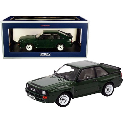 1985 Audi Sport Quattro Dark Green 1/18 Diecast Model Car by Norev