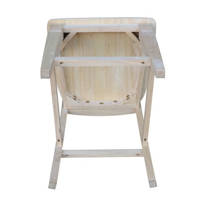 Seattle Traditional Rubberwood Counter-Height Stool, 24" Brown