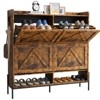 Shoe Cabinet with 4 Flip Drawers, Hidden Shoe Storage Organizer with Open Shelf, Freestanding Shoe Rack - 2 of 4