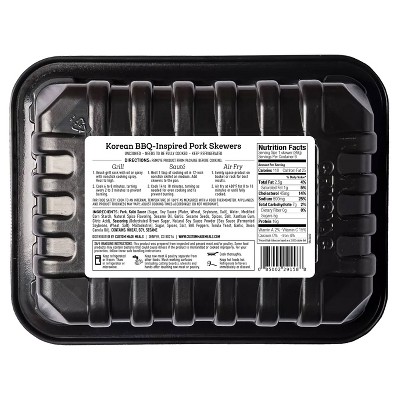 Custom Made Meals Fresh Korean BBQ-Inspired Pork Skewers - 18.9oz
