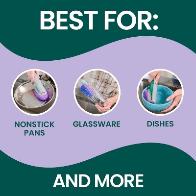 Scotch-Brite Odor Resist Non-Scratch Dishwand Refills - 3ct: Foam Material, Multipurpose Use, Unscented