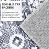 Persia Style Area Rug, Retro Floral Print, Washable Rugs, Non-Slip Backing, Non-Shedding, for Living Room, Bedroom - 3 of 4
