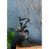 Slickblue Cast Iron Buck Head Door Stop, Decorative Door Holder, Rustic Home Accent, Brown, 6.5"x3.125"x6.75" - 2 of 4