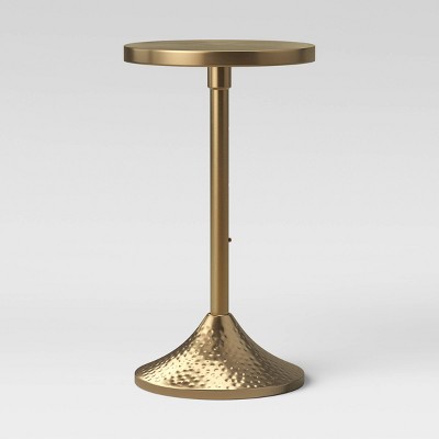 Lasker Patina Brass Drink Table Brass - Threshold™