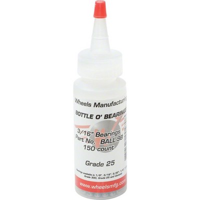 Wheels Manufacturing Loose Ball Bearing: Grade 25 3/16" Bottle of 150