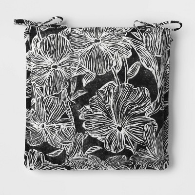 DuraSeason Fabric™ Flanged Seat Cushion Chalkboard Floral - Opalhouse™