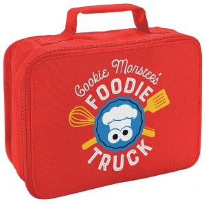 Sesame Street Cookie Monster's Foodie Truck Insulated Soft Sided Lunch Box - 1 of 4