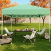 GustoWave Adjustable Height Outdoor 10x10Ft Pop Up Portable Canopy Tent with Carrying Bag for Parties, Camping - 2 of 2