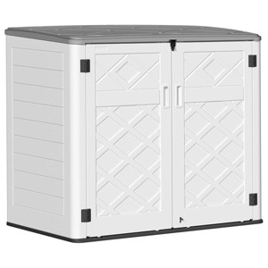 4.43 ft. W x 2.85 ft. D Durable Resin Storage Shed, Weather-Resistant Outdoor Storage Cabinet for Home, Patio and Garage - 1 of 4
