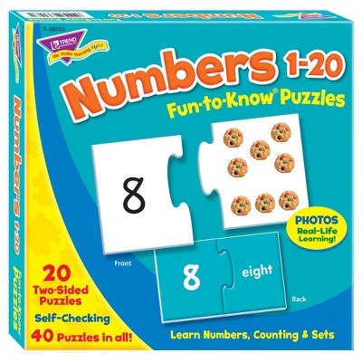 TREND Numbers 1-20 Fun-to-Know® Puzzles