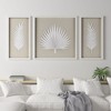 Gulches Elegant Framed Rice Paper Palm Leaves Shadowbox Set - 3-Piece Wall Decor - 3 of 4