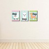 Big Dot of Happiness Whole Llama Fun - Kids Bathroom Rules Wall Art - 7.5 x 10 inches - Set of 3 Signs - Wash, Brush, Flush - 3 of 4