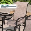 Mondawe 7-Piece Outdoor Patio Dining Set,With 1 Piece Extendable Rectangle Table and 6 Piece 360 Degree Swivel Chair - 4 of 4