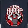 Men's - Teenage Mutant Ninja Turtles - Shredder Stay Sharp Graphic Fleece Sweatshirt - 2 of 4