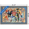 Trends International One Piece - Group Map Framed Wall Poster Prints Barnwood Framed Version 14.725" x 22.375" - 3 of 4