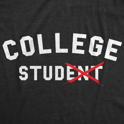 Мужские футболки Crazy Dog T-Shirts, Inc. Mens College Stud T Shirt Funny Sarcastic Student Tee - Crazy Dog Men's T Shirt for Nerds Black S — фото 2