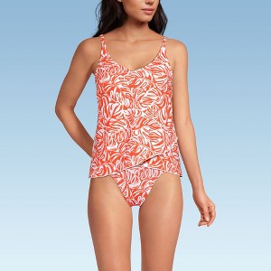 Lands' End Women's Tulip Hem Tankini Top - 1 of 3